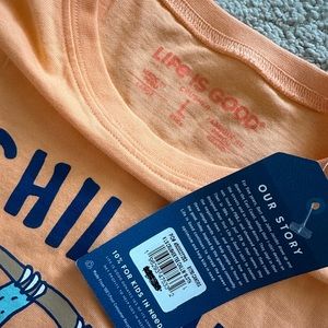 Life is good youth large long sleeve t shirt